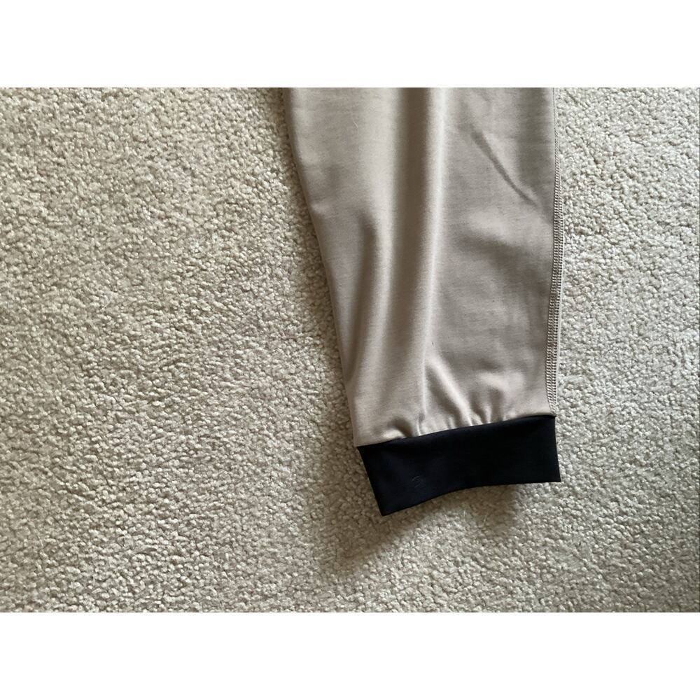 Bylt Joggers Mens XXL Beige Premium Workout Lounge Stretch Zipper Pockets - Picture 8 of 9